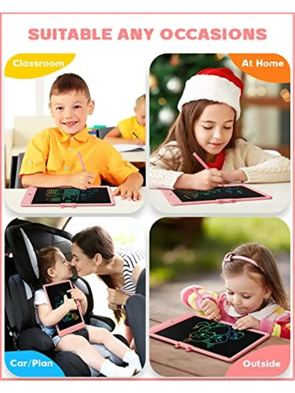 10 Inch LCD Writing Tablet for 3-8 Year Olds - Electronic Drawing Pad